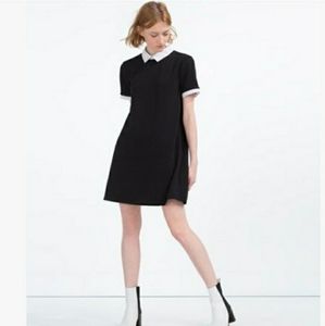 [Zara] Shift Dress with Peter Pan Collar